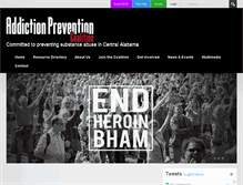 Tablet Screenshot of addictionpreventioncoalition.org